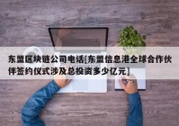 东盟区块链公司电话[东盟信息港全球合作伙伴签约仪式涉及总投资多少亿元]