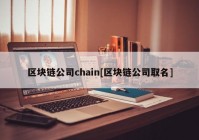 区块链公司chain[区块链公司取名]