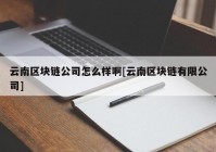 云南区块链公司怎么样啊[云南区块链有限公司]